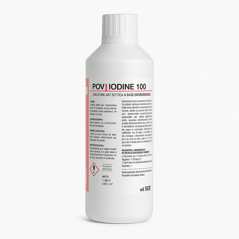 Flacone di Soluzione Cutanea Iodopovidone 10% 500 ml