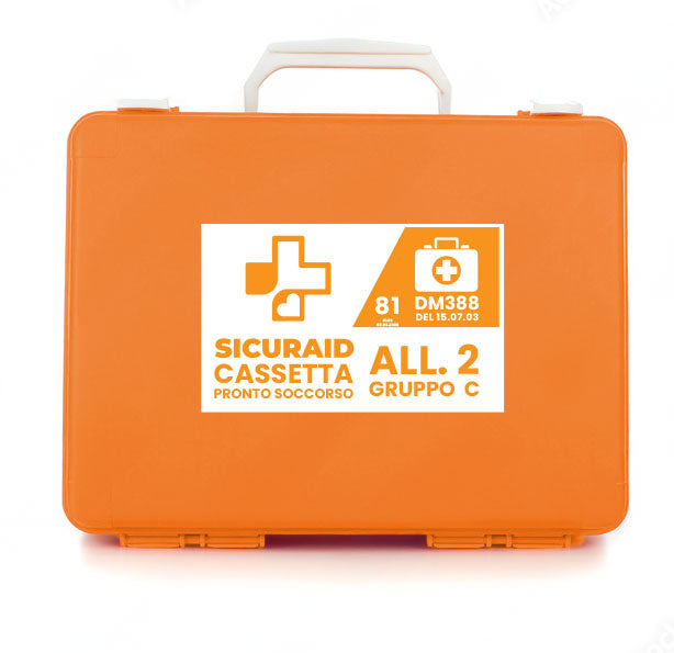 SICURAID Cassetta Pronto Soccorso All. 2 C con Cartello Segnaletico