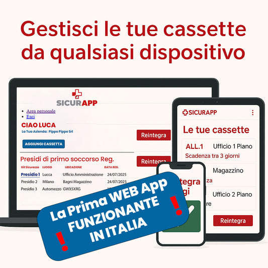 SICURAID Kit di Reintegro Pronto Soccorso Allegato 2 Gruppo C + Accesso web App