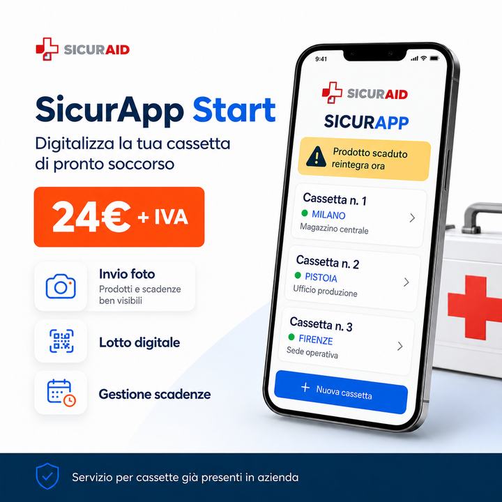 SicurApp Start – Digitalizza la tua cassetta di pronto soccorso