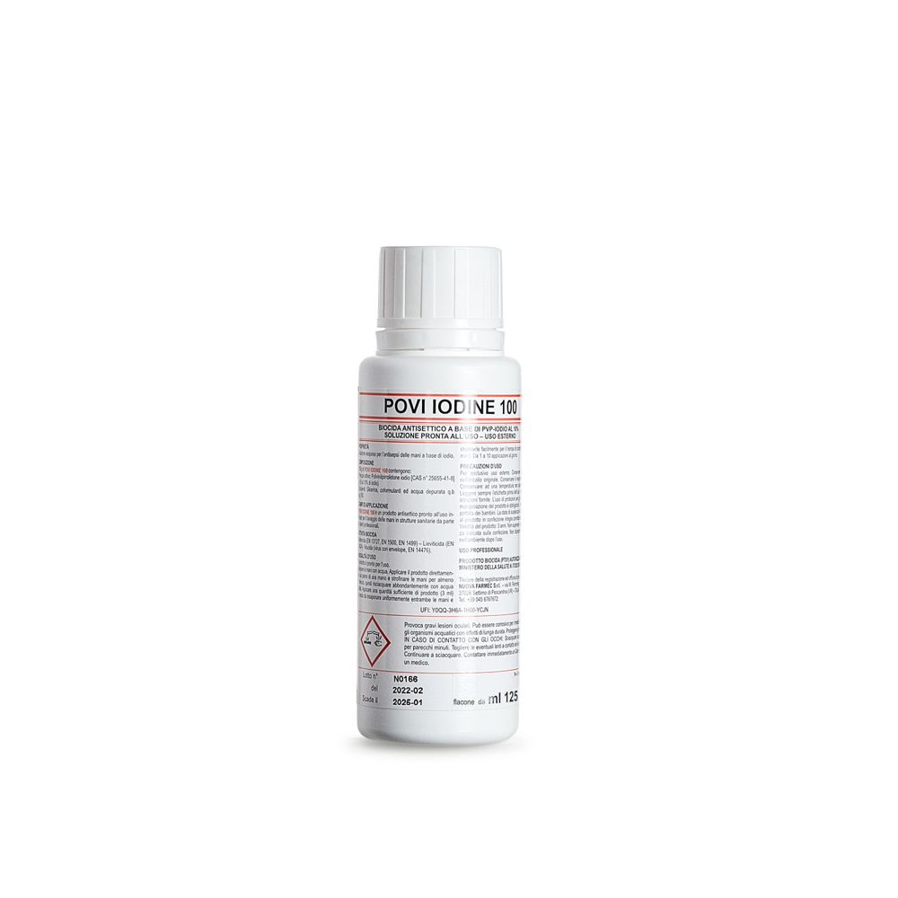 Flacone di Soluzione Cutanea Iodopovidone 10% 125 ml
