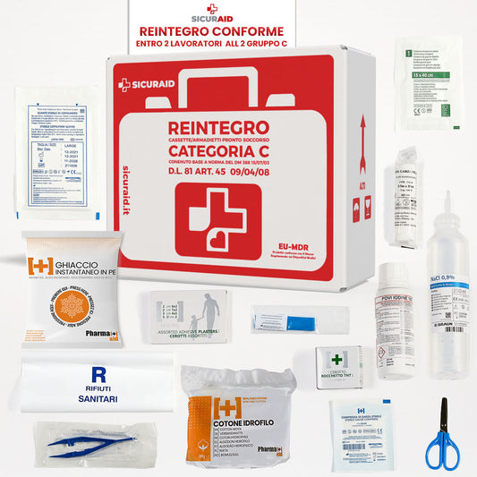 SICURAID Kit di Reintegro Pronto Soccorso Allegato 2 Gruppo C